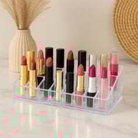 منظم أحمر شفاه أكريليك شفاف 24 خانة