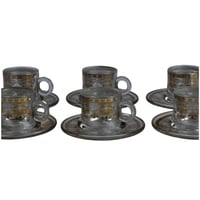 طقم فناجين زجاج 12 قطعة