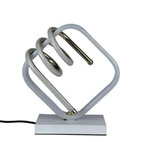 مصباح طاولة “Spiral Glow” LED بتصميم لولبي ذهبي