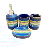 طقم إكسسوارات حمام فاخر من 4 قطع