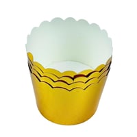 أكواب كب كيك ورقية ذهبية فاخرة