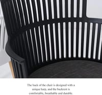 كرسي طعام عصري أسود