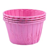 أطباق ورقية وردية للتقديم