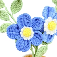 زهور حياكة يدوية