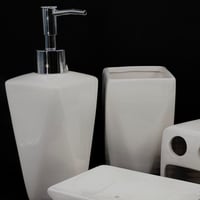 طقم إكسسوارات حمام فاخر من 4 قطع