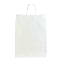 أكياس تسوق ورقية بمقابض ملتوية