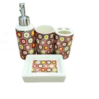 طقم إكسسوارات حمام فاخر من 4 قطع