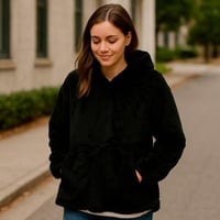 هودي فرو شتوي فاخر بغطاء رأس