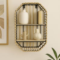 رف جداري ديكوري بإطار معدني