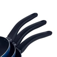 طقم مقالي غير لاصقة بلون أزرق أنيق – 3 قطع