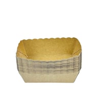 علب تقديم ورقية بنقشة مموجة – بني كرافت 15 قطعة