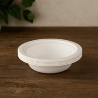 صحون ورقية دائرية عميقة للاستعمال مرة واحدة 15 صحن