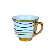 طقم اكواب مزخرفة ـ 6 اكواب مع سيسر