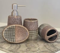 طقم إكسسوارات حمام فاخر من 4 قطع