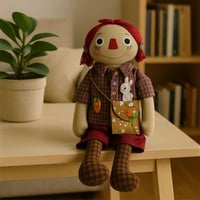 دمية قماشية بتصميم مزارع الأرنب