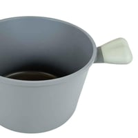 قدر جرانيت رمادي بمقابض على شكل قلب – 2.4 لتر