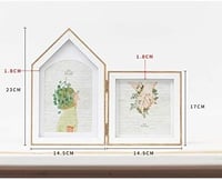 إطار صور خشبي جديد بتصميم صندوق ظل، يحتوي على مفصل...