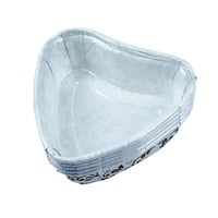 أكواب ورقية للخبز بشكل قلب مزخرف