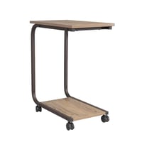 طاولة خدمة خشب متحركه على شكل حرف (C)