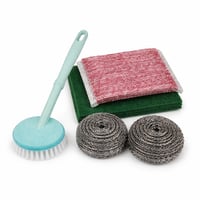 فرشاة تنظيف الصحون والمقالي بمقبض مريح