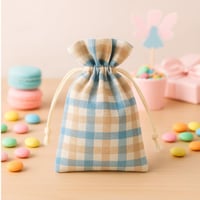 أكياس توزيعات بنقشة المربعات – 10 حبات