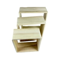 طقم رفوف حائطية خشبية عصرية