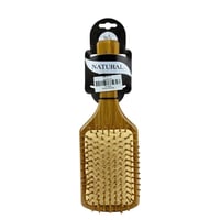 فرشاة شعر بمقبض خشبي من الخيزران