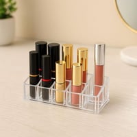 منظم أحمر شفاه أكريليك شفاف 12 خانة