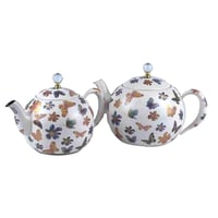 براد شاي تركي بطبعات ورد و فراشات