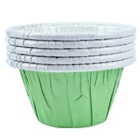 أكواب ورقية خضراء للكب كيك