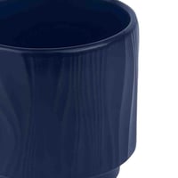 فازة سيراميك دائرية – بتصميم خطوط مموجة | اللون: أ...