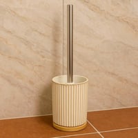 فرشاة مرحاض سيراميك مع قاعدة مزخرفة – تصميم راقي