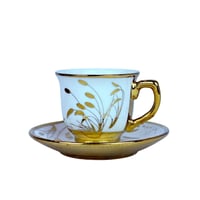 طقم اكواب مزخرفة ـ 6 اكواب مع سيسر