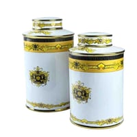 طقم علب إمبراطورية فاخرة - نقشة التاج الملكي