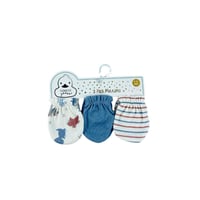 طقم قفازات أطفال قطنية 3 اطقم