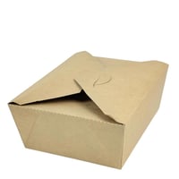 علبة كرافت ورقية لتعبئة الطعام 5 قطع