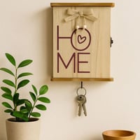 صندوق مفاتيح جداري بتصميم "HOME"