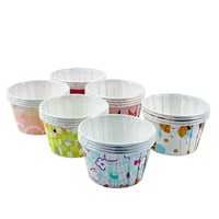 أكواب ورقية مزخرفة للكب كيك