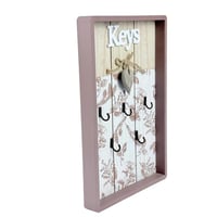 لوحة مفاتيح خشبية بتصميم زخرفي