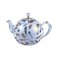 براد شاي تركي بطبعه ريش -ذهبي