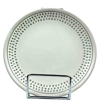 طقم سفرة سيراميك مزخرف 16 قطعة - أبيض وبيج بنقش أن...