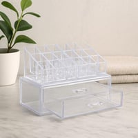 منظم مكياج أكريليك شفاف مع درج