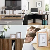 إطار صور خشبي مزدوج الجهتين بمقاس 17.8 × 12.7 سم