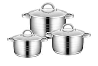 طقم قدور ستانليس ستيل كبير-12 قطعه