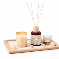 فواحة عطر منزلية مع صينية خشبية انيقة برائحة الجار...