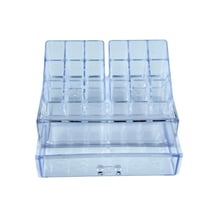 منظم مكياج أكريليك شفاف مع درج