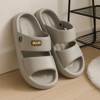 شبشب منزلي رمادي مريح M&M