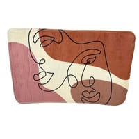 سجادة حمام فنية مطبوعة