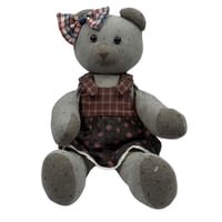 دب محشو قماشي أنتيك بفستان تراثي