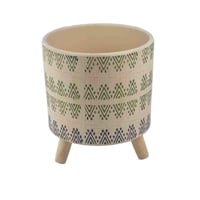 أصيص أنيق بتصميم اسطواني مصنوع من خامات عالية الجو...